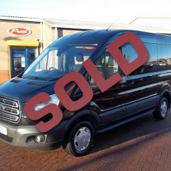 FORD TRANSIT 2015 - MWB MR L2 H2 - BLACK - TREND - ONE OWNER - 2.2 125ps